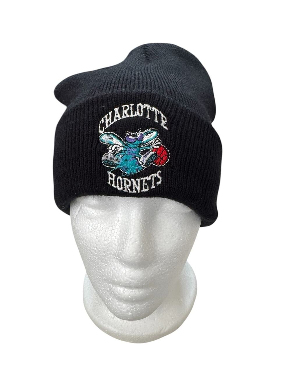 Charlotte Hornets Black Beanie One Size Budweiser Embroidered Knit Toque NBA